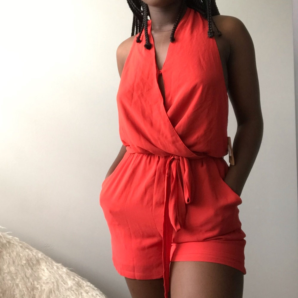 Naked Zebra Surplice Romper